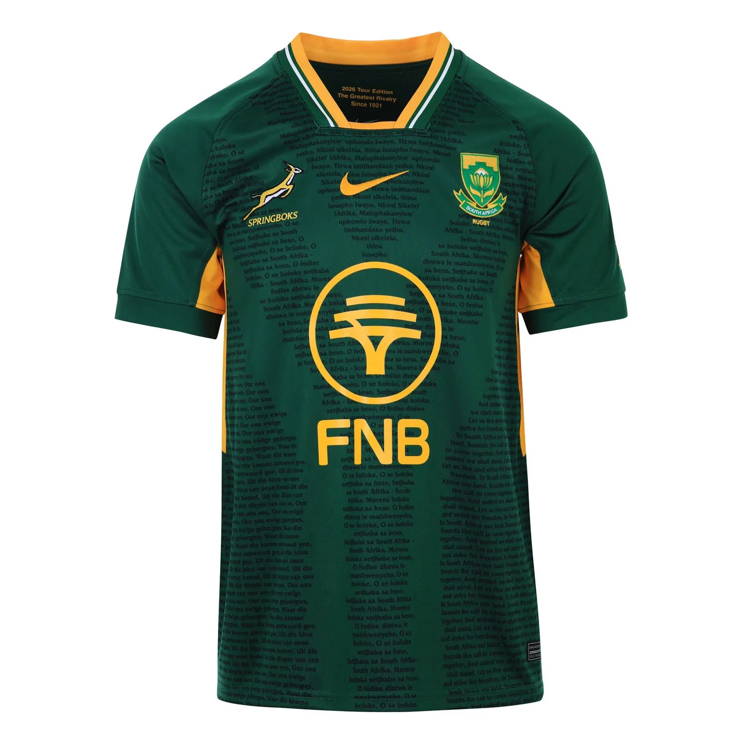 Nike Springboks Home Greatest Rivalry Jersey