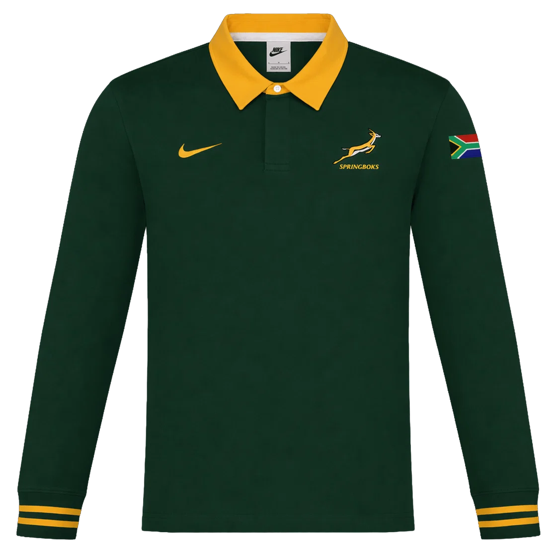 Nike Springboks Rugby Heritage Long Sleeve Home Jersey