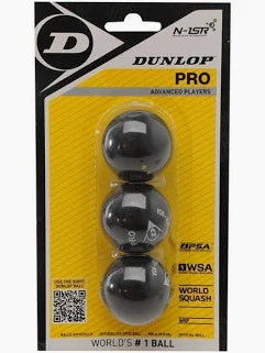 Dunlop REV Pro 3BL Pack Squash Balls